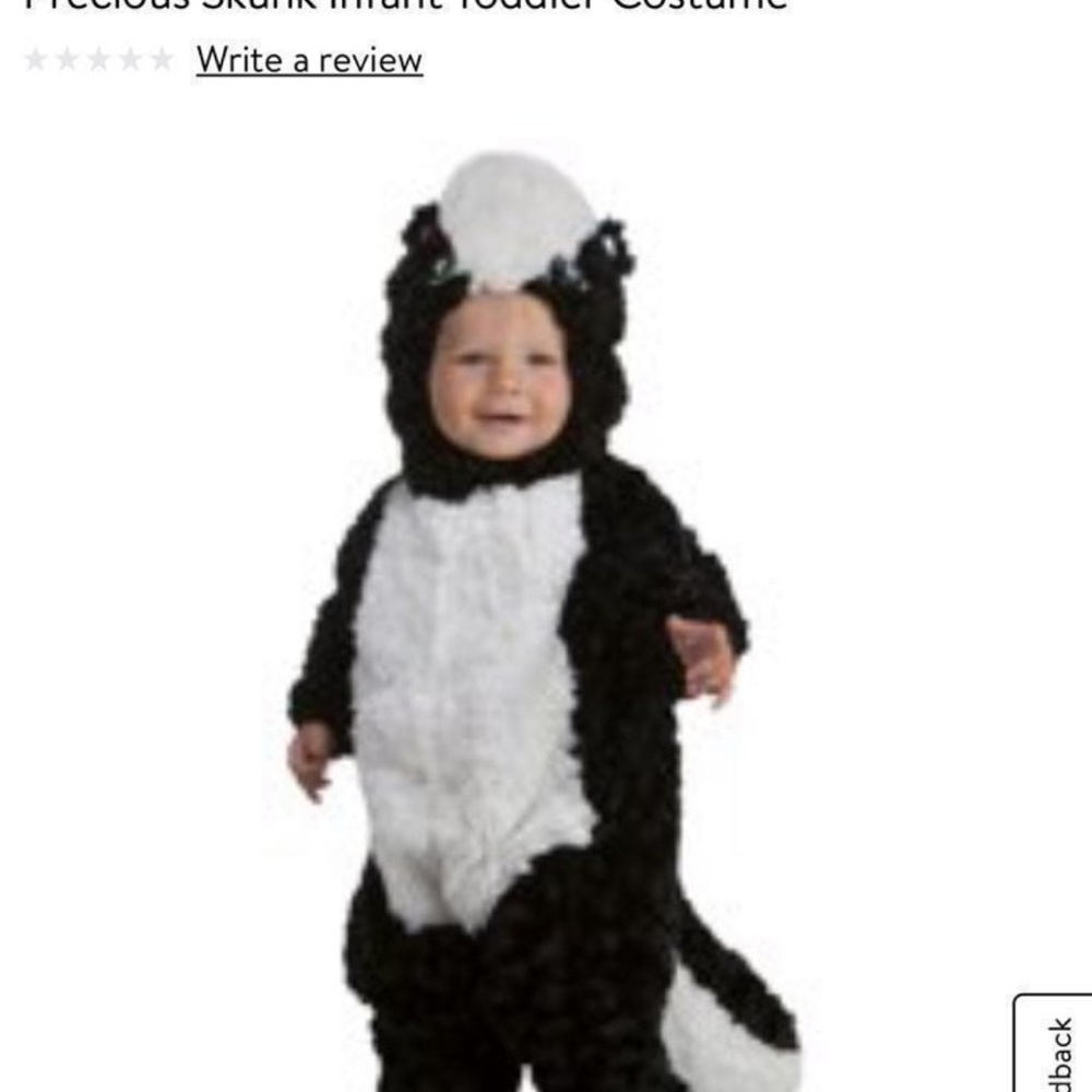 Little stinker skunk Halloween costume size 2t/3t